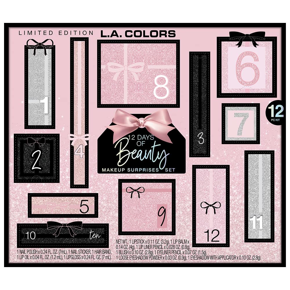 LA Colors, 12 Days Of Beauty Makeup Gift Set