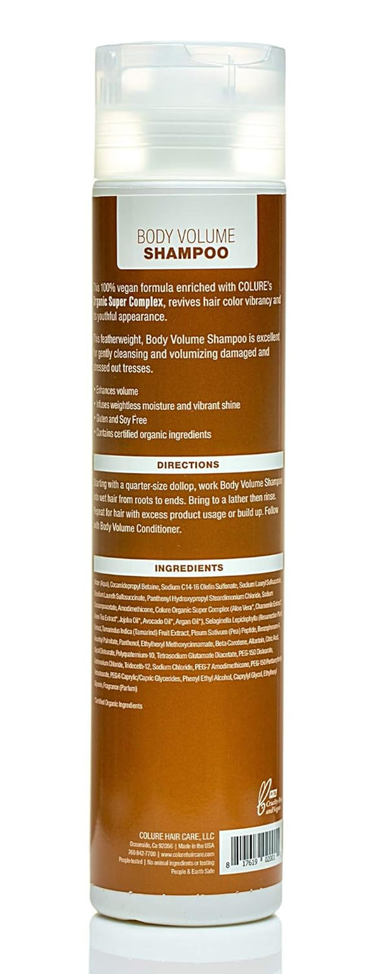 COLURE Body Volume Shampoo repairs dry, damaged tresses and strengthens color-treated hair