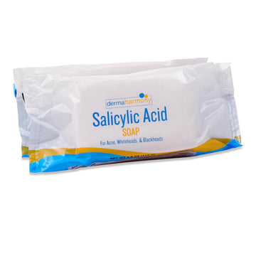 2% Salicylic Acid Soap for Acne by Dermaharmony (Two 4  Bars)