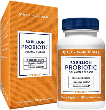 The Vitamin Shoppe Probiotic Delayed Release 50 Billion - with 10 Prob2.88 Ounces