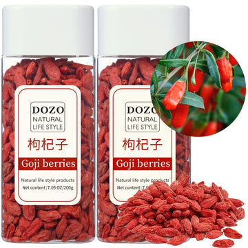 DOZO Goji Berries Premium Wolfberry |Sun-Dried Goji Berry, Extra Large Great Food for Snack?Smoothies Non-GMO, No Additi