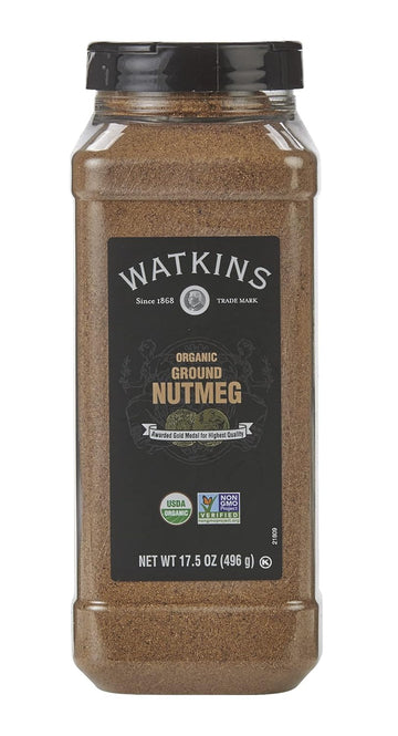 Watkins Gourmet Spice, Organic Ground Nutmeg, Bulk Food Service Size,