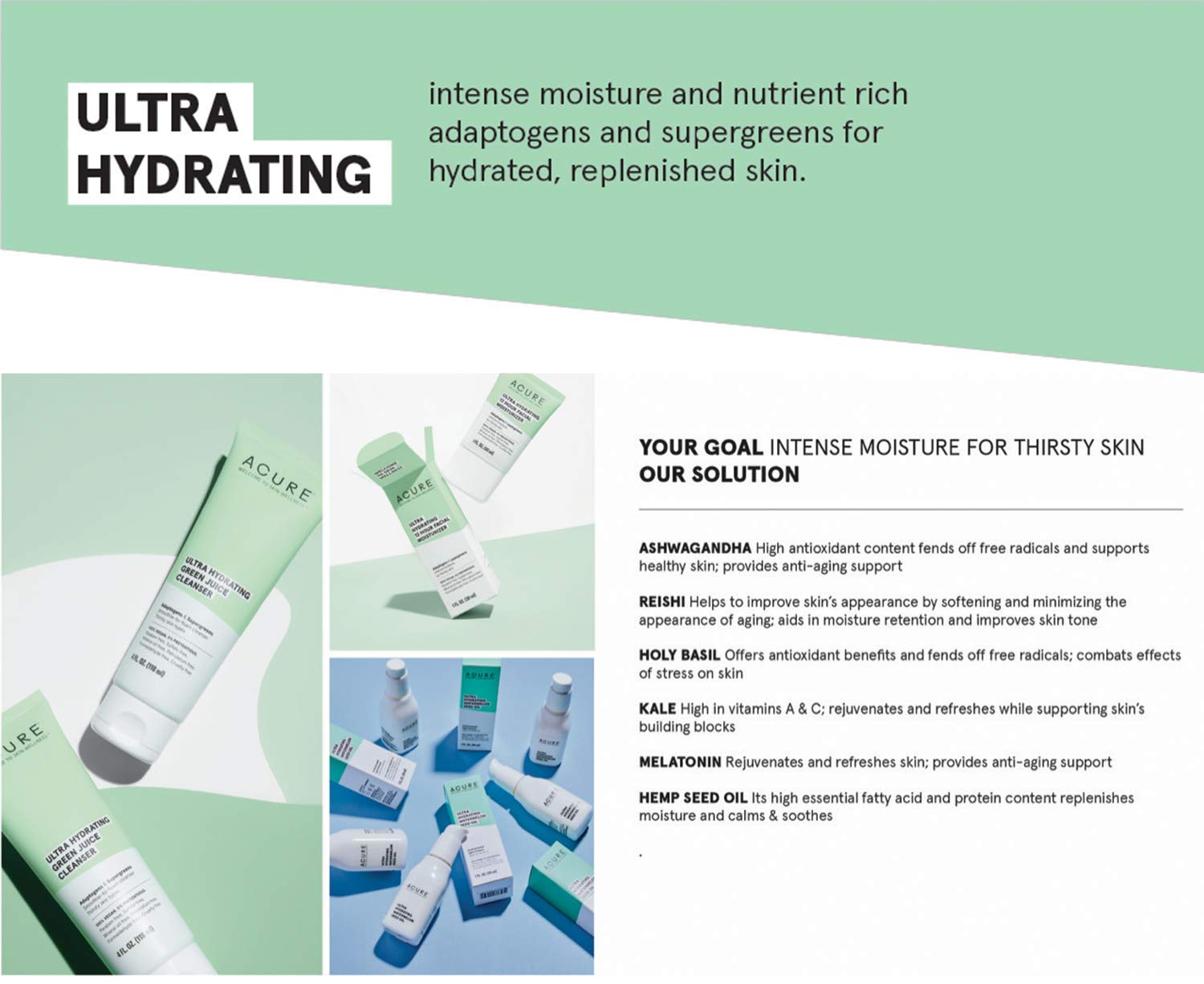 Acure Ultra Hydrating Cucumber & Hyaluronic Superfine Mist, 