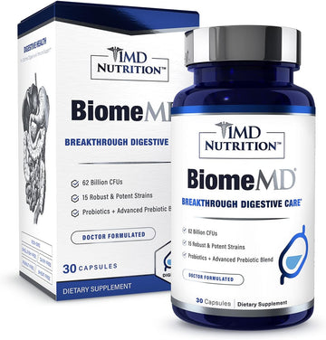 1Md Nutrition Biomemd Probiotics | 62 Billion Cfus, 15 Comprehensive S2.08 Ounces