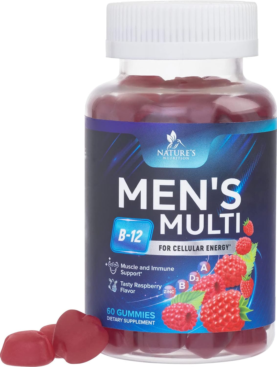 Nature'S Multivitamin For Men Gummies - Berry Flavored Mens Multivitam