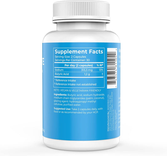BodyBio Gut Health Supplement 60 Caps - Butyrate + Sodium | The Ultima