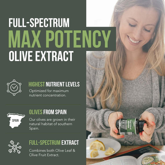 Total Olive? - Olive Leaf Extract (40% Oleuropein) Plus Olive Fruit Ex