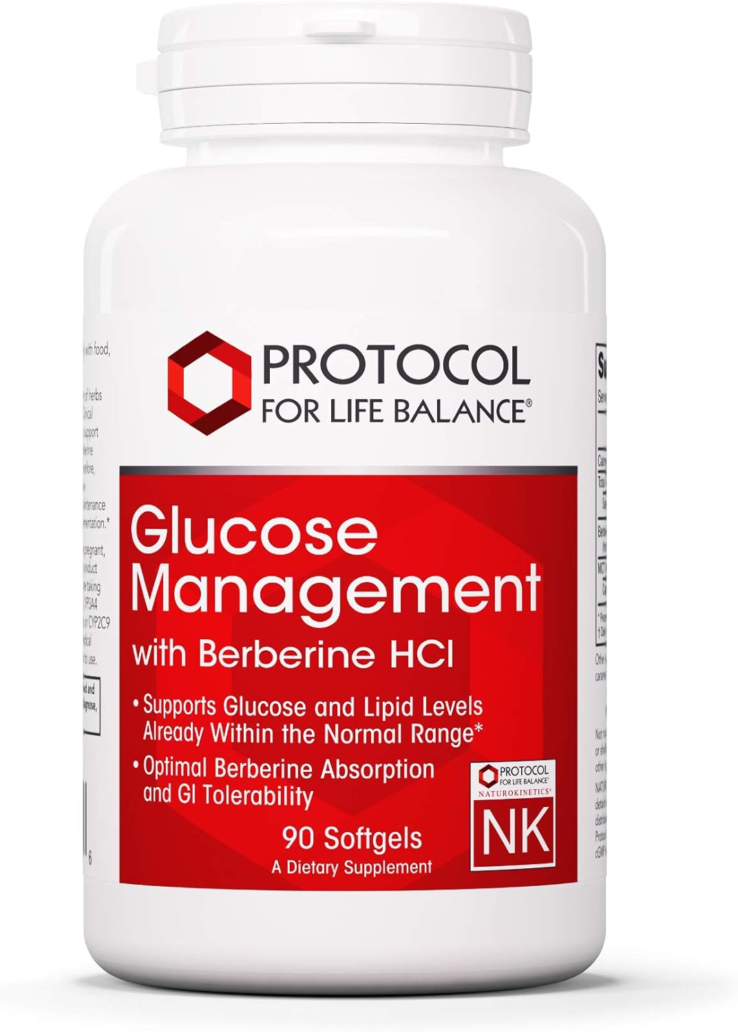 Glucose Management with Berberine HCl, 90 Softgels, Protocol for Life