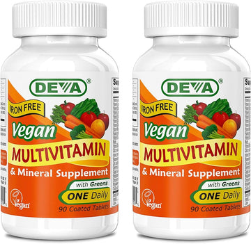 DEVA Vegan Multivitamin and Mineral Supplement - One Daily Vitamin For