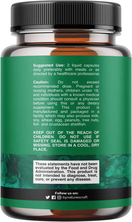 High Absorption Hemp Oil Capsules - Vegan Omega 3 6 9 Supplement with Essential Fatty Acids for Joint Support Relaxing M