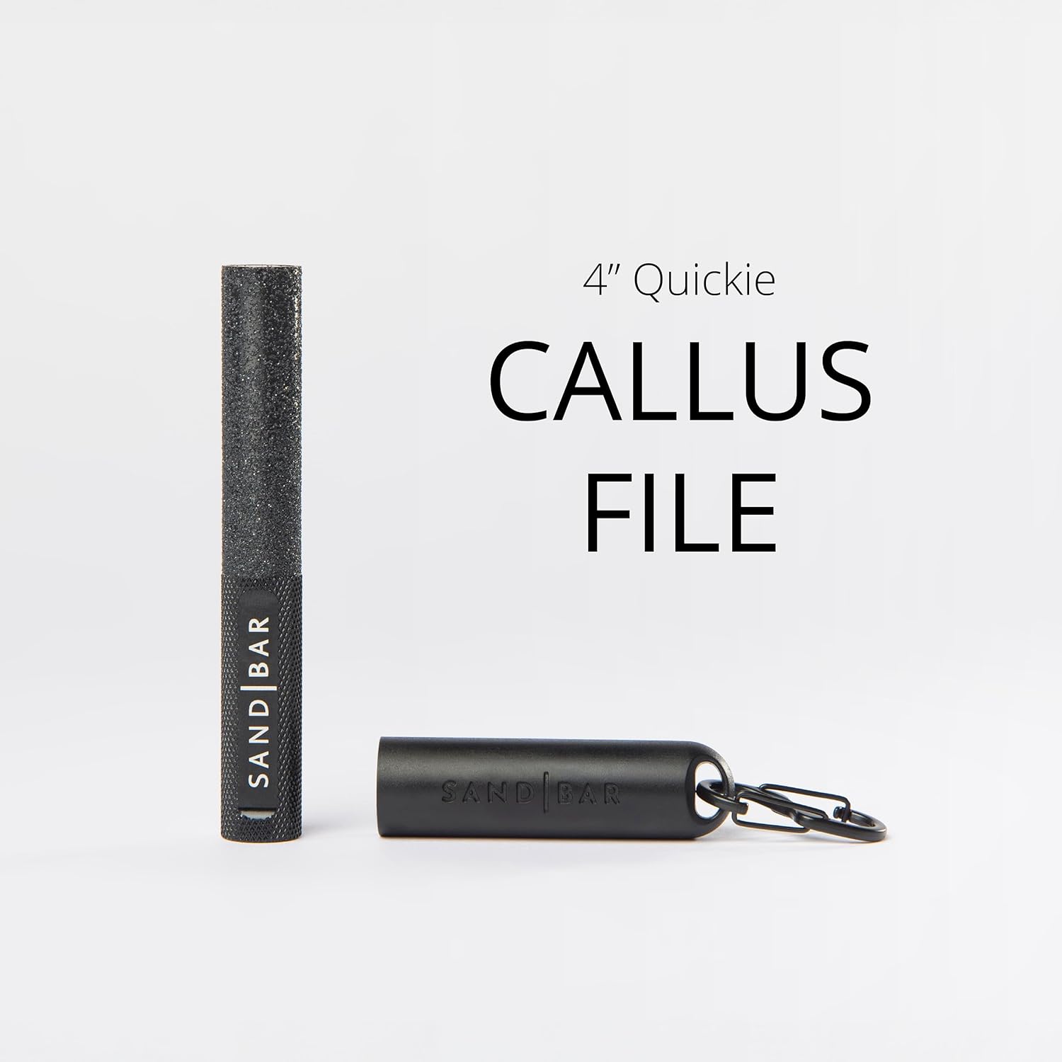 SandBar Handcare -Quickie Callus Remover | The Ultimate Callus Tool for Hands - Includes Salve (Black)