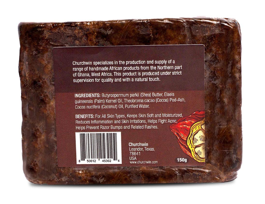 Esupli.com  Churchwin African Black Soap, Organic 100%, For 