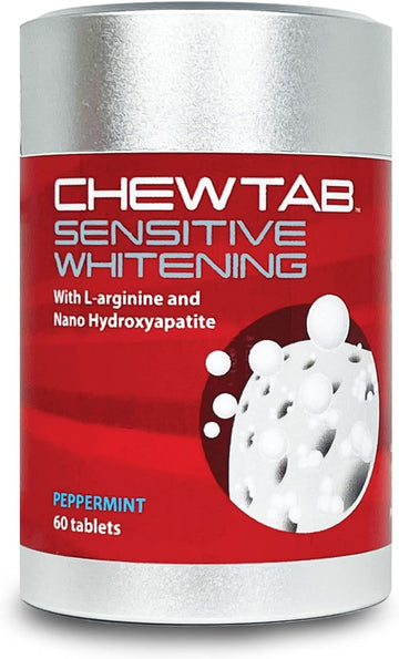 Weldental Chewtab Sensitive Whitening Toothpaste Tablets with L-arginine and Nanohydroxyapatite Peppermint