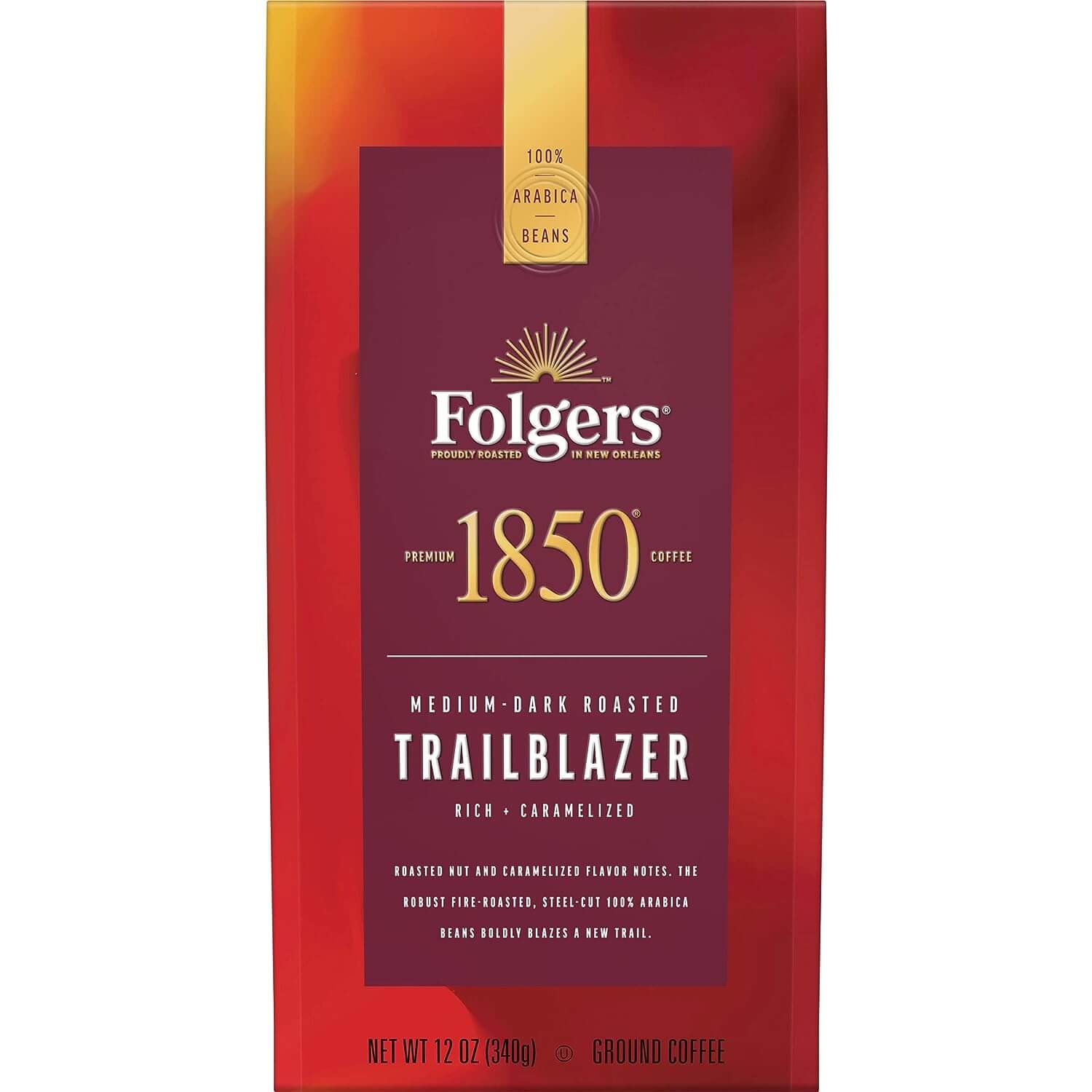 1850 by Folgers Trailblazer Medium Dark Roast Ground Coffee
