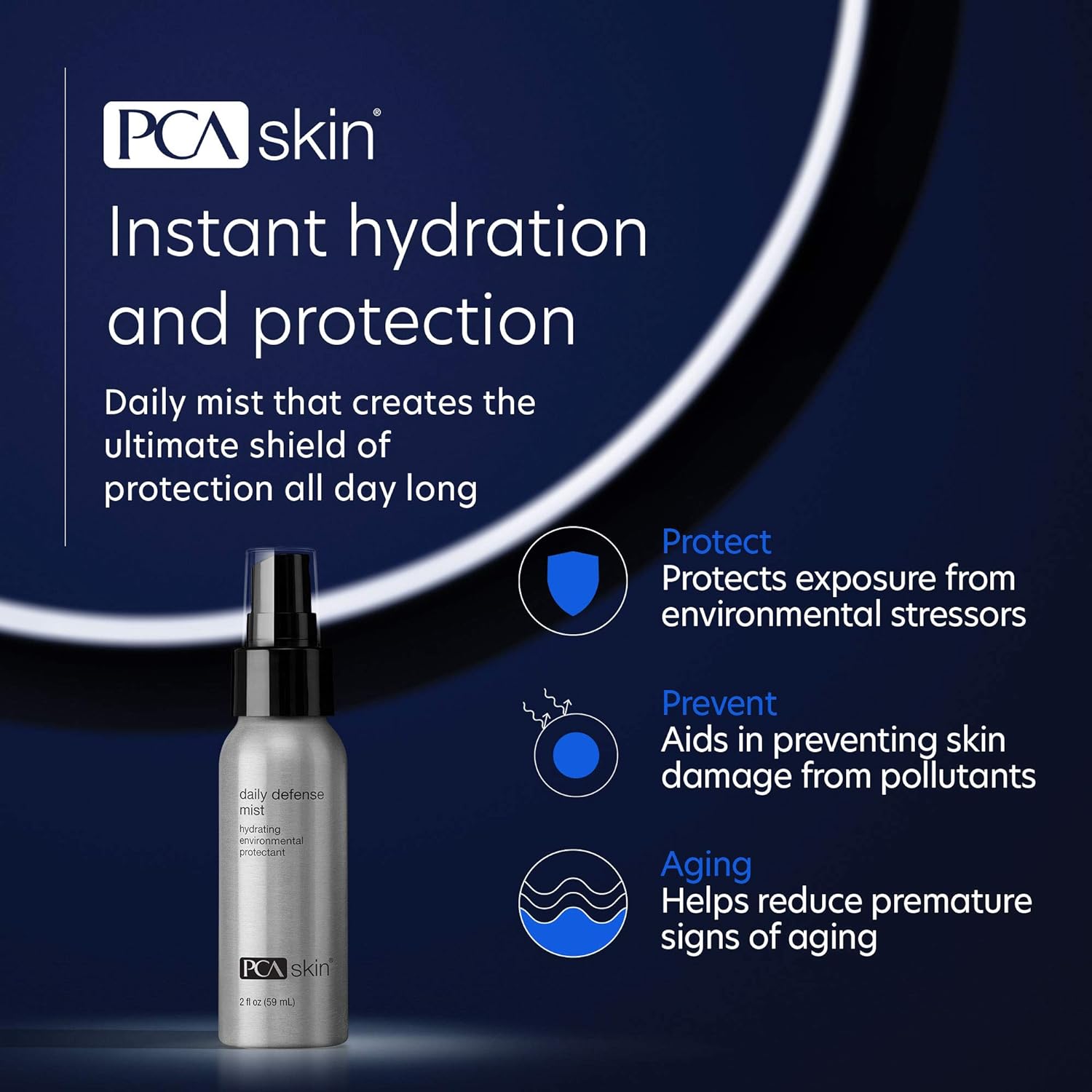 PCA SKIN Daily Defense Face Mist - Hydrating Facial Spray wi