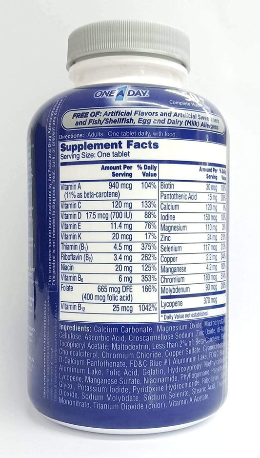 One-A-Day Men'S 50+ Multivitamin