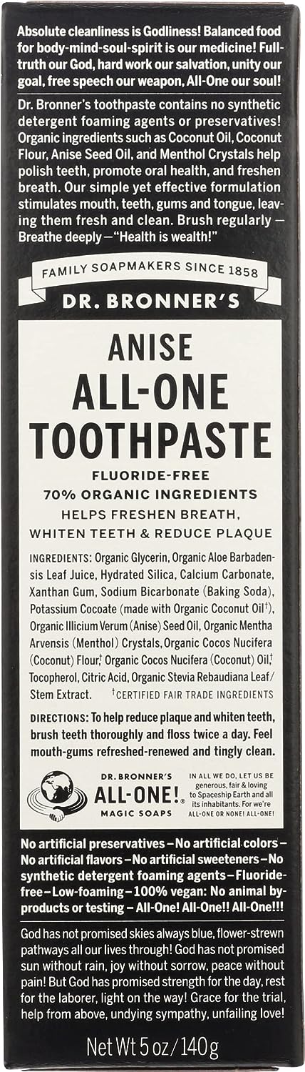 Dr. Bronner's All-One Toothpaste Anise 5  (Pack of 1)