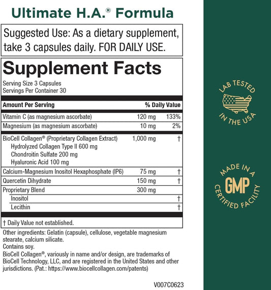 Purity Products Ultimate H.A. Formula - Clinically Studied BioCell Col