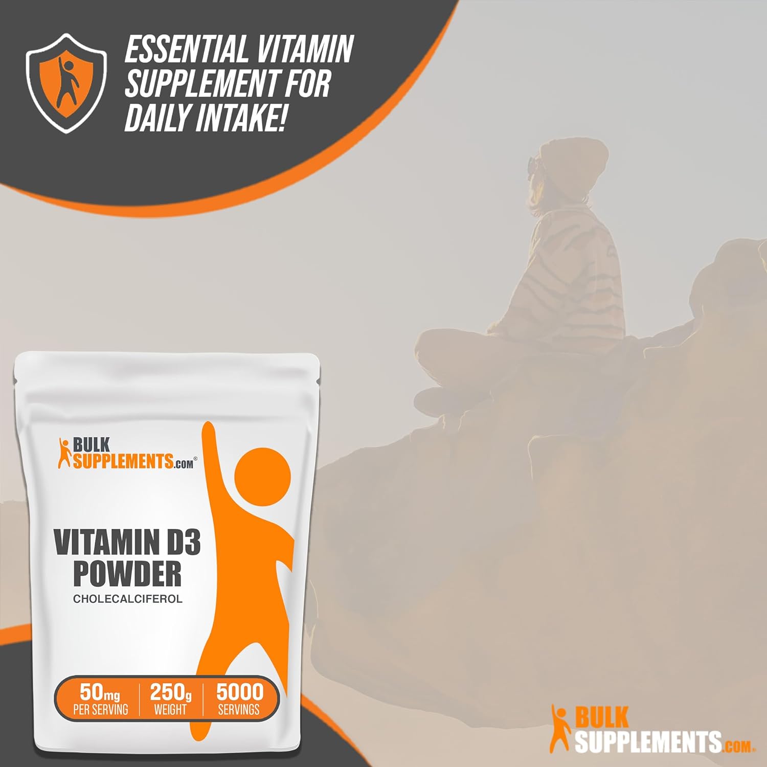 BULKSUPPLEMENTS.COM Vitamin D3 Powder - Cholecalciferol, Vitamin D Sup