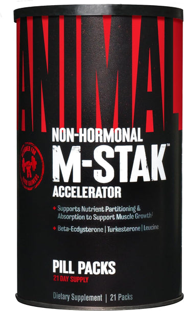 Animal M-Stak - Non-Hormonal Hard Gainers Muscle Building Stack with E