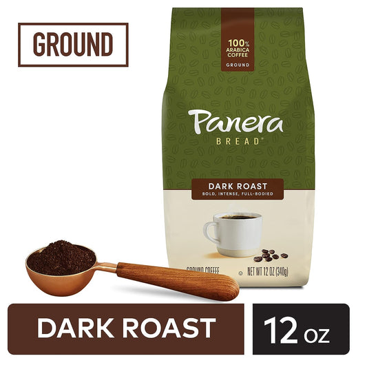 Panera Dark Roast, Ground Coffee, 100 percent Arabica Coffee, Bagged