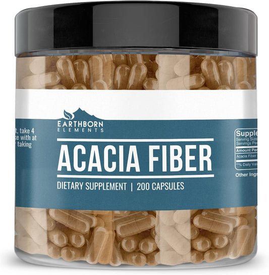 Earthborn Elements Acacia Fiber and Green Tea Extract Bundle, 200 Caps