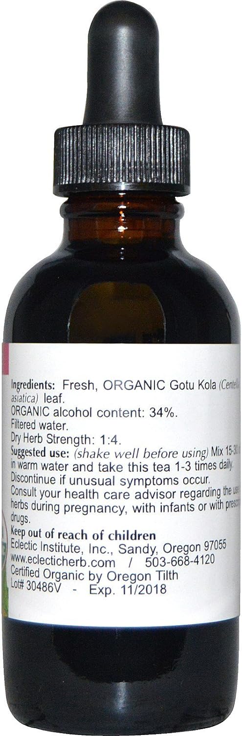 Eclectic Gotu Kola O, Red, 2 Fluid OunceRed