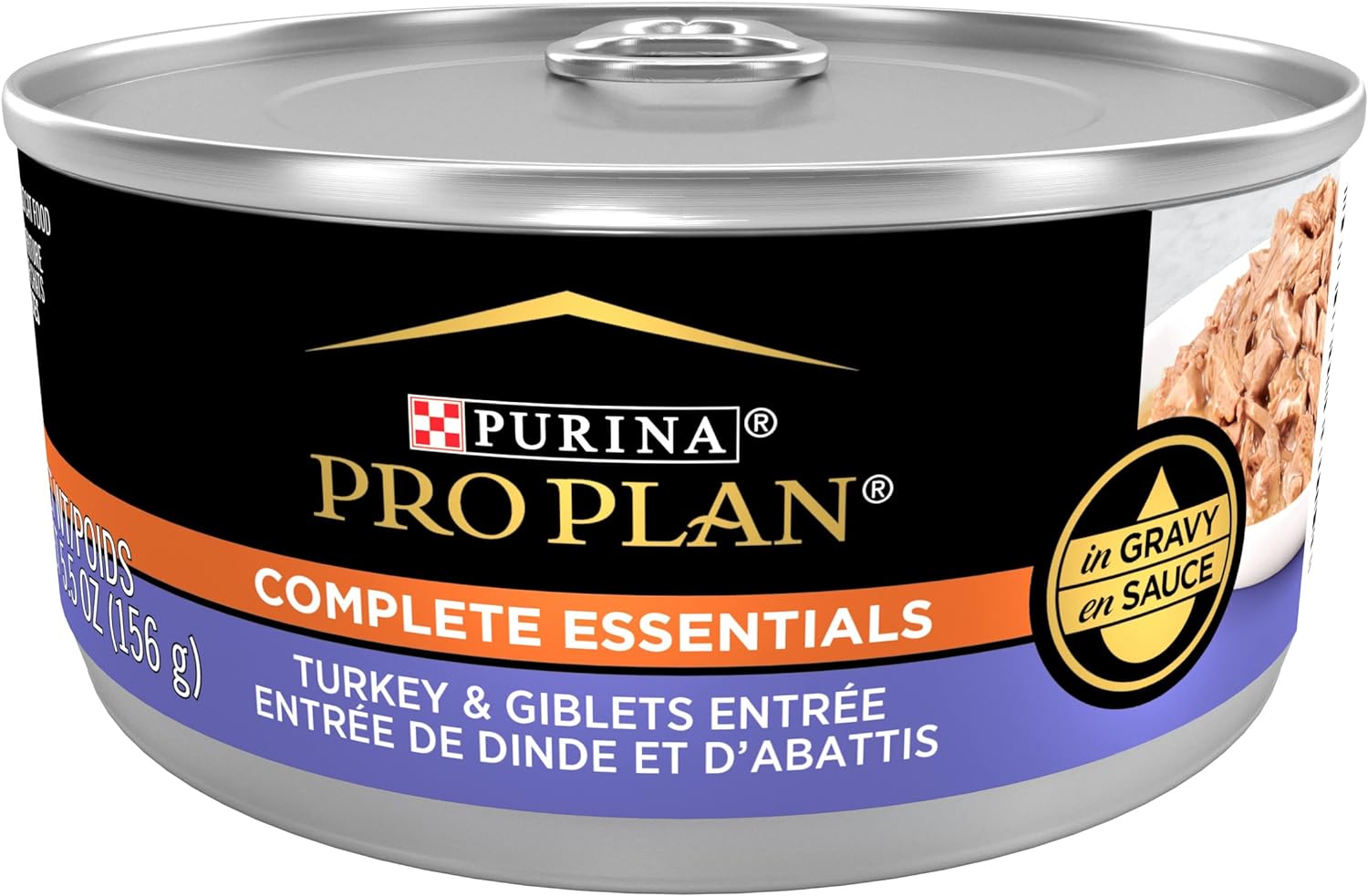 Purina Pro Plan Complete Essentials High Protein Cat Food Wet Turkey And Giblets Entree - 5.5 Oz. Can