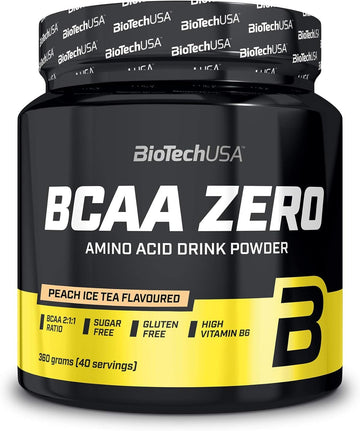 BioTechUSA BCAA Zero - Essential Amino Acid Powder | 6g BCAA with Inst360 Grams
