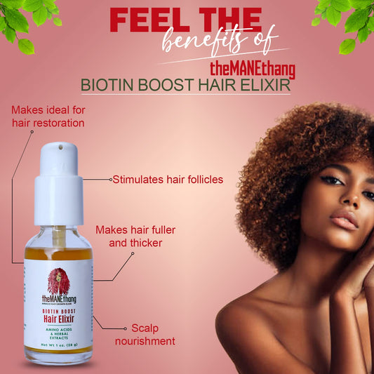 THEMANETHANG Biotin Oil - Hair Oil for Dry Damaged Hair