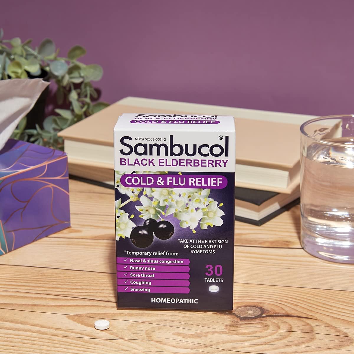 Sambucol Cold and Flu Relief Tablets - Homeopathic Cold Medi