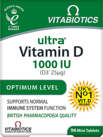 Ultra by Vitabiotics Vitamin D Tablets x 96