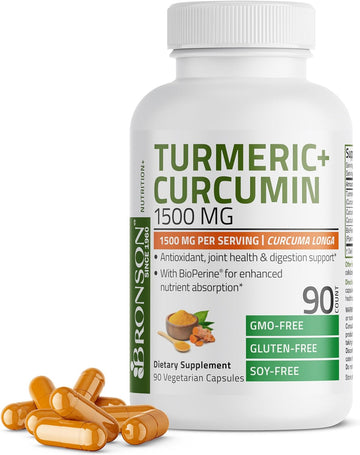 Bronson Turmeric Curcumin 1500 MG per Serving Antioxidant, Joint & Dig