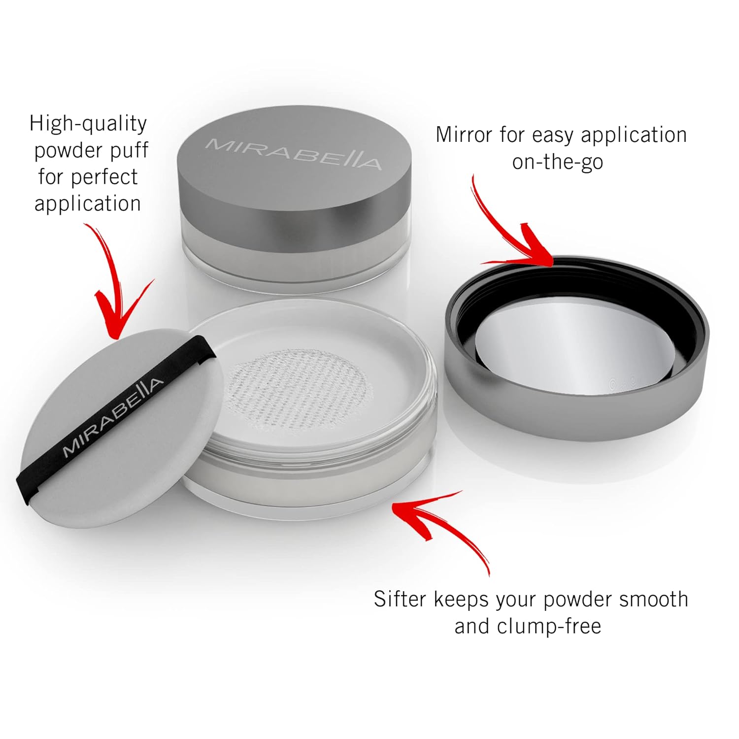 Mirabella Perfecting Loose Powder, Translucent, Anti-Aging, 