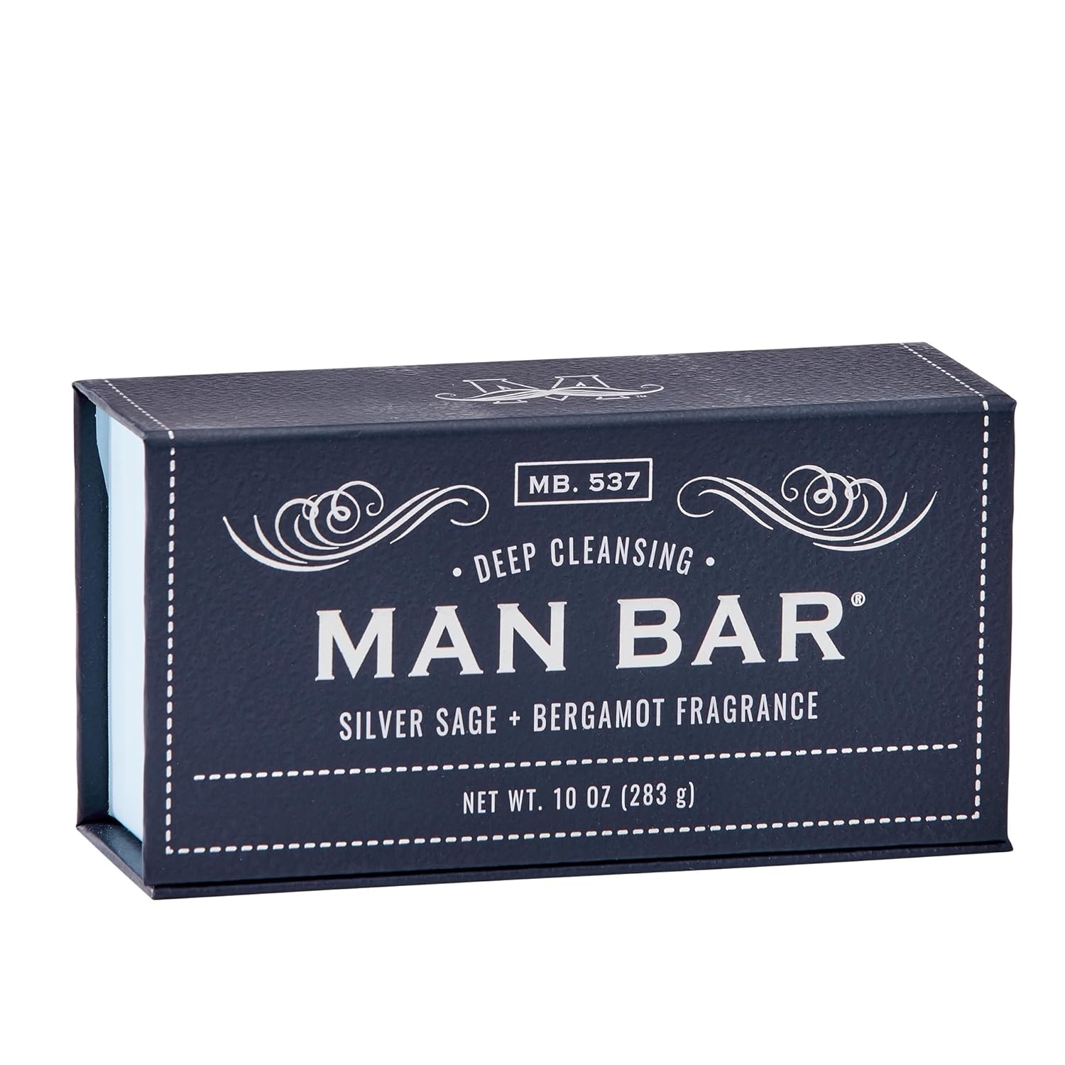San Francisco Soap Company Deep Cleansing Man Bar, Silver Sage & Bergamot, 10