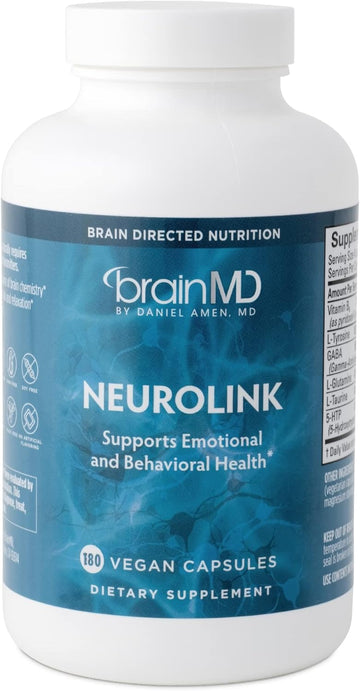 Dr Amen BrainMD NeuroLink - 180 Capsules - Promotes Optimal Brain Func