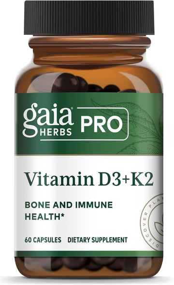 Gaia Pro Vitamin D3+K2 - Bone Health & Immune Support - Made With Vita