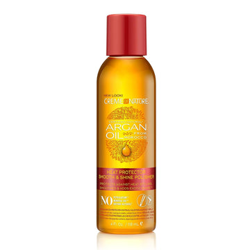 Argan Oil for Hair, Smooth & Shine Hair Polisher by Creme of Nature, Argan Oil of Morocco for Anti Frizz Control, 4