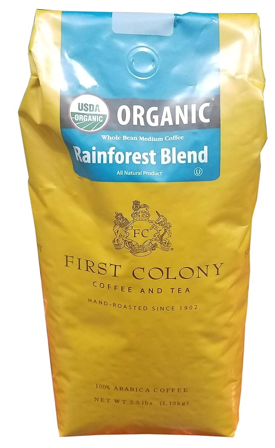 First Colony Organic Whole Bean Coffee
