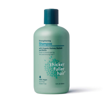 Thicker Fuller Hair, Strengthening Shampoo, Green, 12