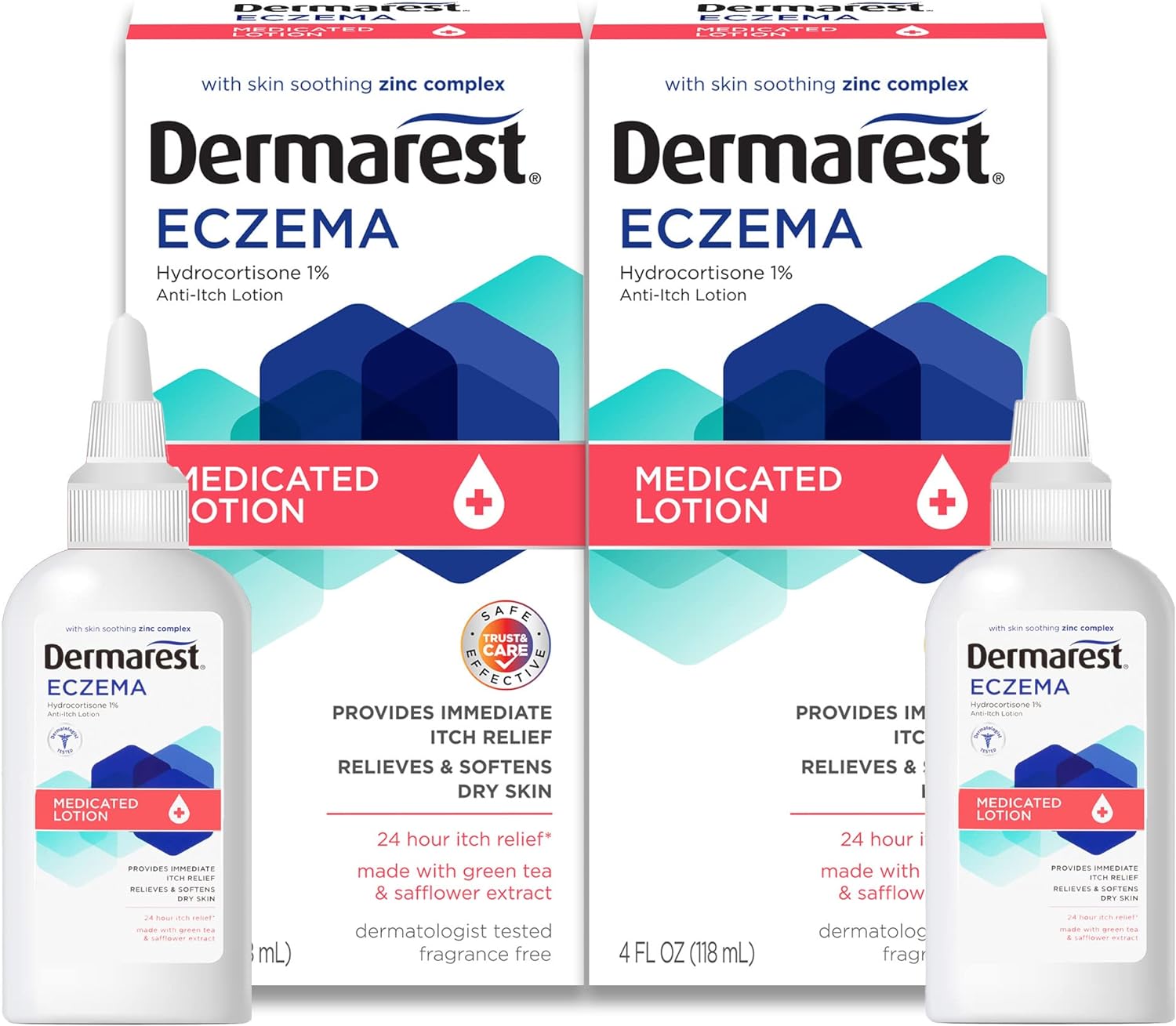 Dermarest Eczema Medicated Lotion | Dermatologist Tested | 4 FL OZ (2