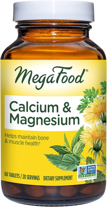 MegaFood Calcium Magnesium Supplement - with Fermented Magnesium Glyci