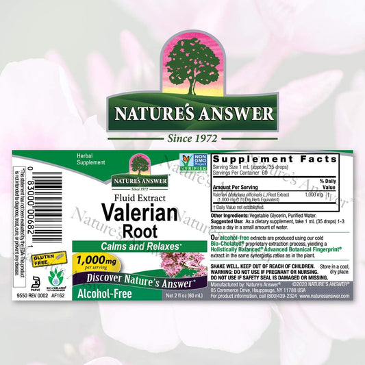 Nature'S Answer Alcohol-Free Valerian Root, 2-Fluid Ounces