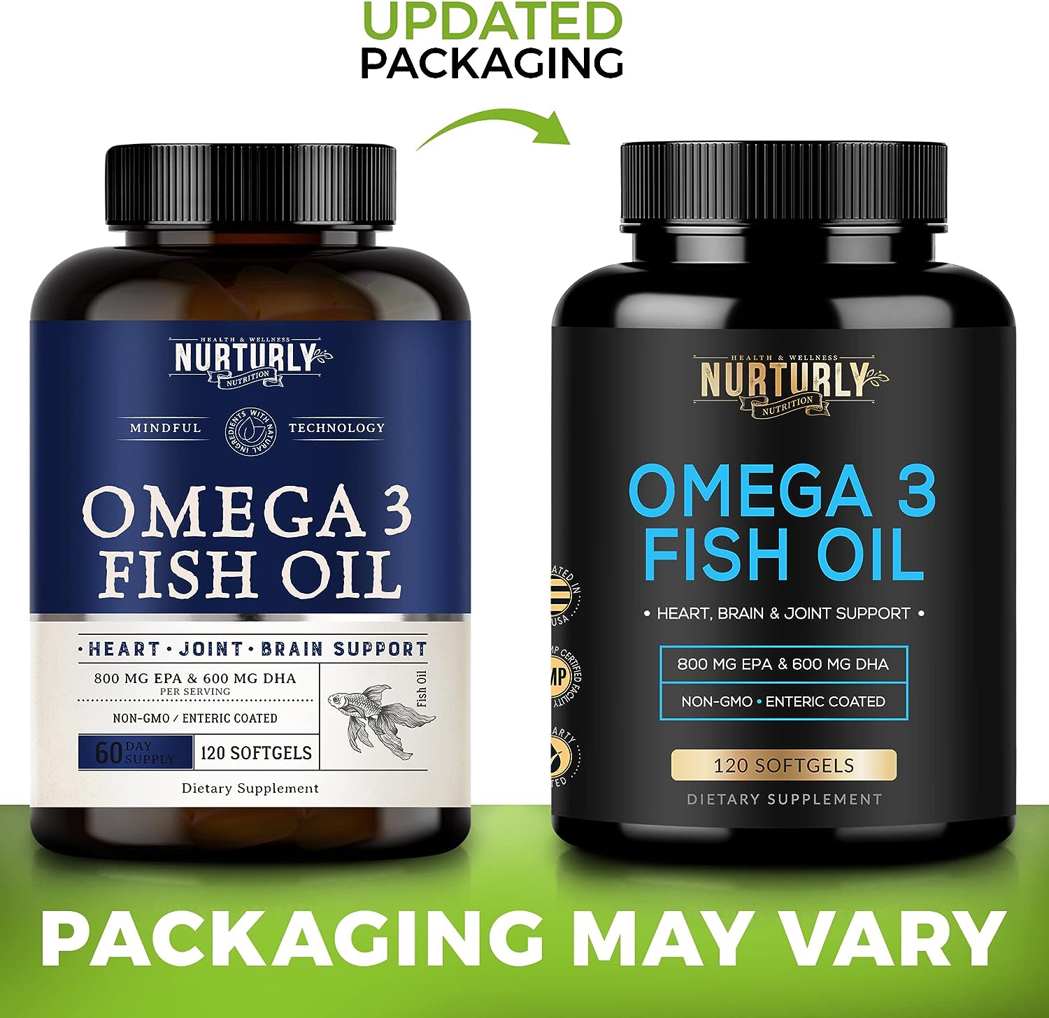  Omega 3 Fish Oil 2000mg, 800mg EPA and 600mg DHA - Enteric 