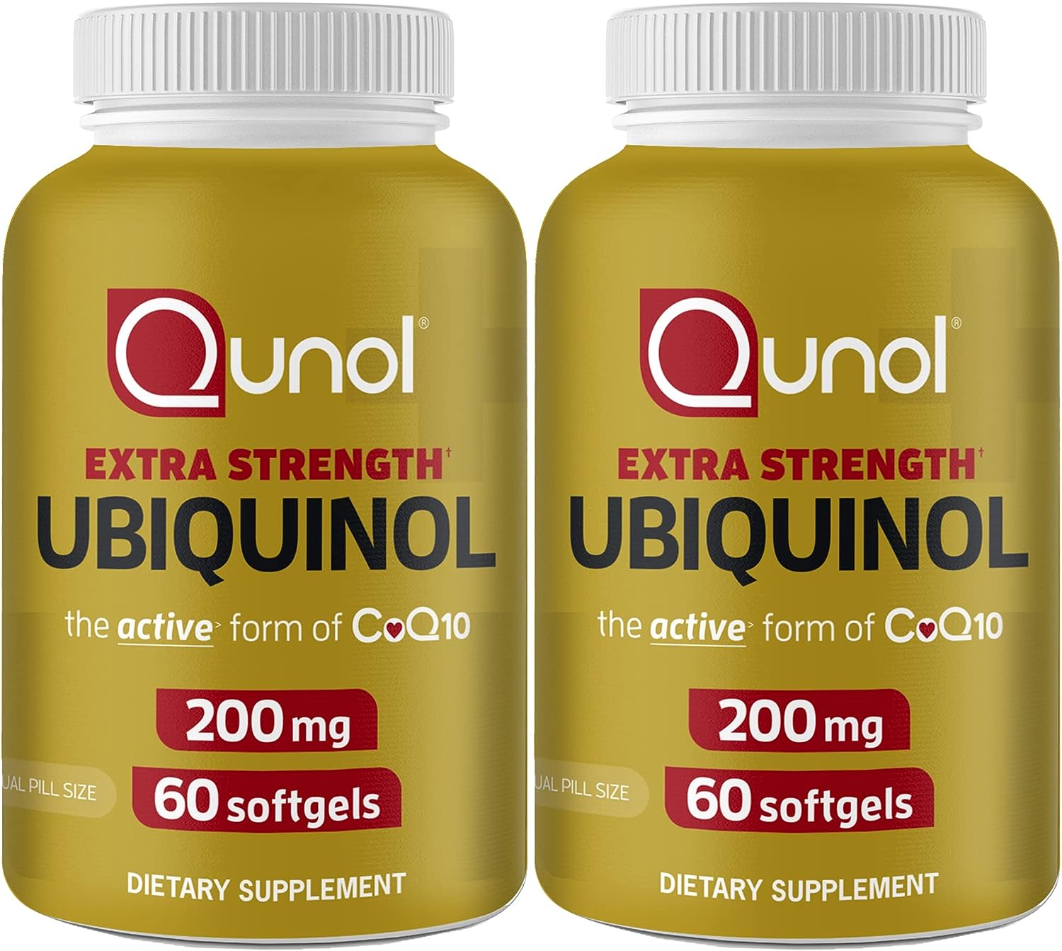 Qunol Ubiquinol Coq10 200Mg Softgels, Powerful Antioxidant For Heart And Vascular Health, Essential For Energy Production, Natural Supplement Active Form Of Coq10