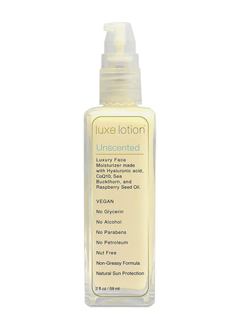 LUXE LOTION -Luxe Beauty- Hyaluronic Acid Luxurious Moisturizer Vegan/Organic Ingredients - No Glyerin. No Alcohol. No Parabens. No Mineral Oil. No Diamethacone. Gluten, Soy, Nut & Paraben Free