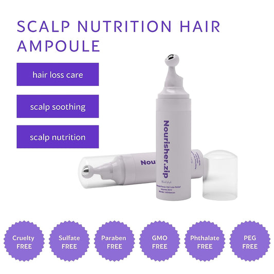 WithBecon Nourisher.zip Strengthening hair growth scalp Essence Serum scalp Ampoule promotes Stronger, Thicker Hair For Men and Women K-beauty Hair Scalp care product 1.01