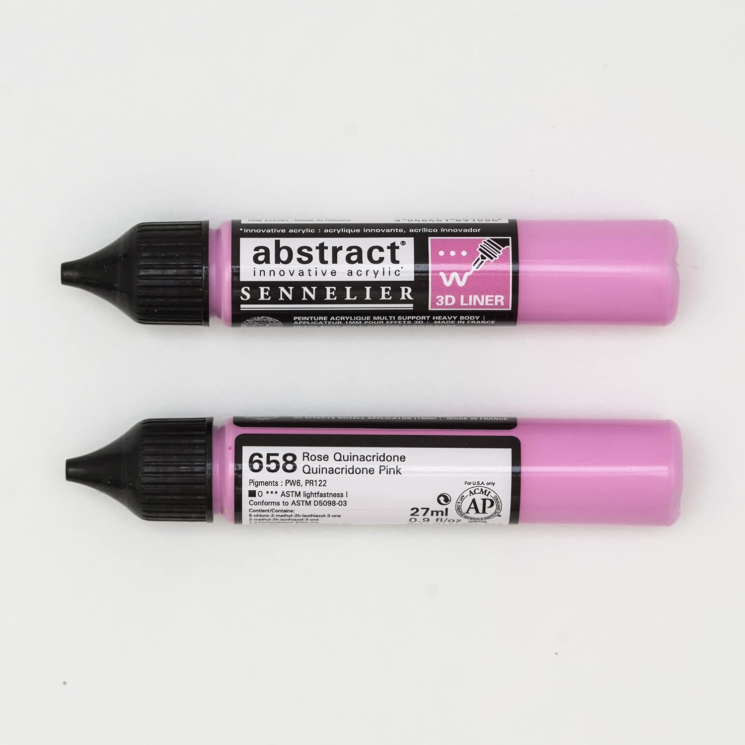 Sennelier Abstract Acrylic Liner, 27ml, Quinacridone Pink