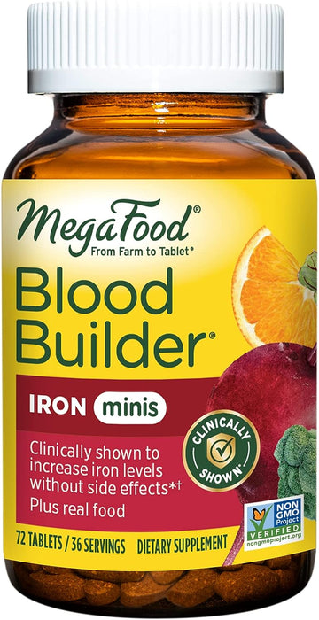 MegaFood Blood Builder Minis - Iron Supplement Clinically Shown to Inc