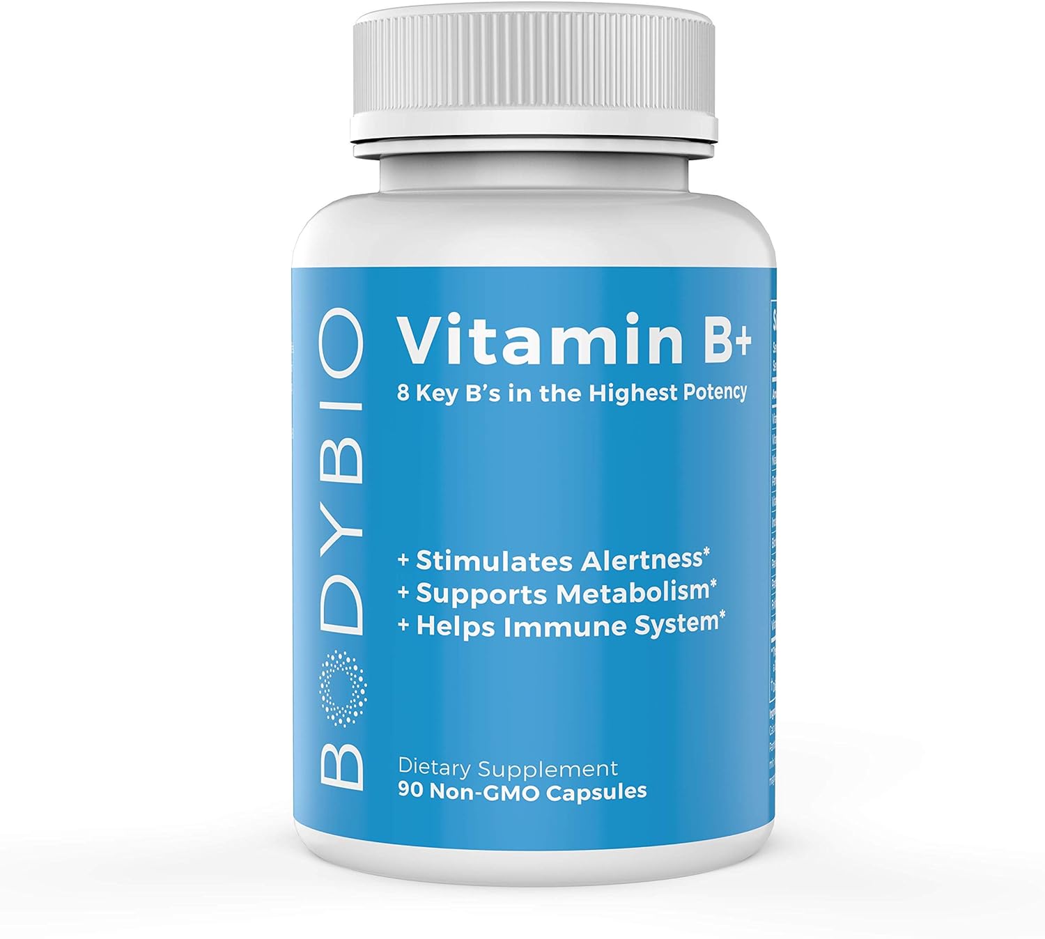 Bodybio - Vitamin B Complex Including B1, B2, B3, B5, B6, Methyl B12,
